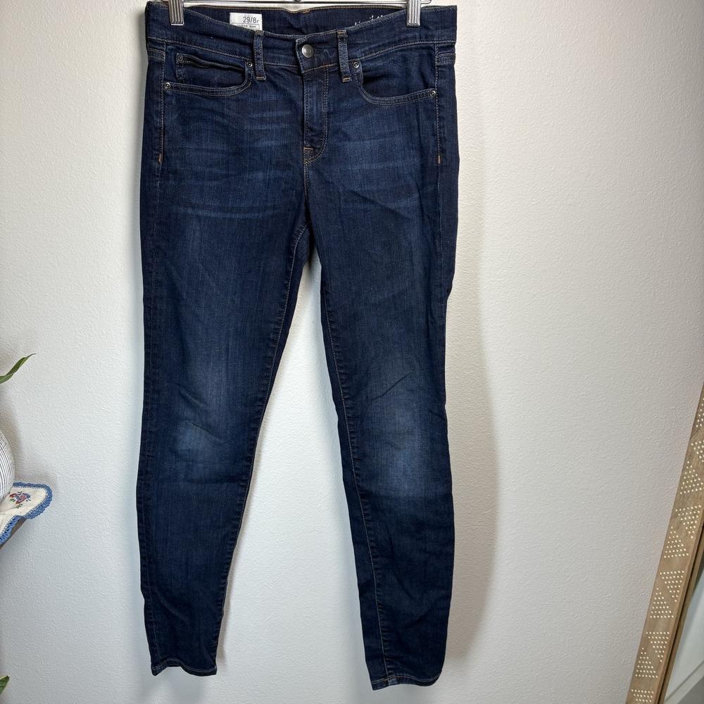 Gap Women 29/8 Blue Legging Jeans FLAWED Casual Dark Wash Denim Spandex